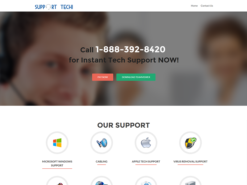 support techi website